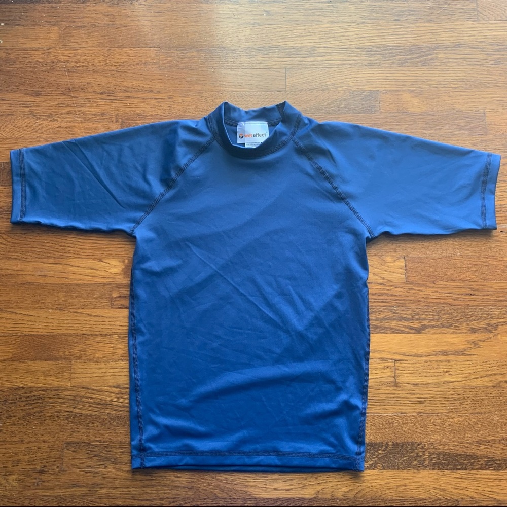 Kids Blue SPF Rashguard Size Large